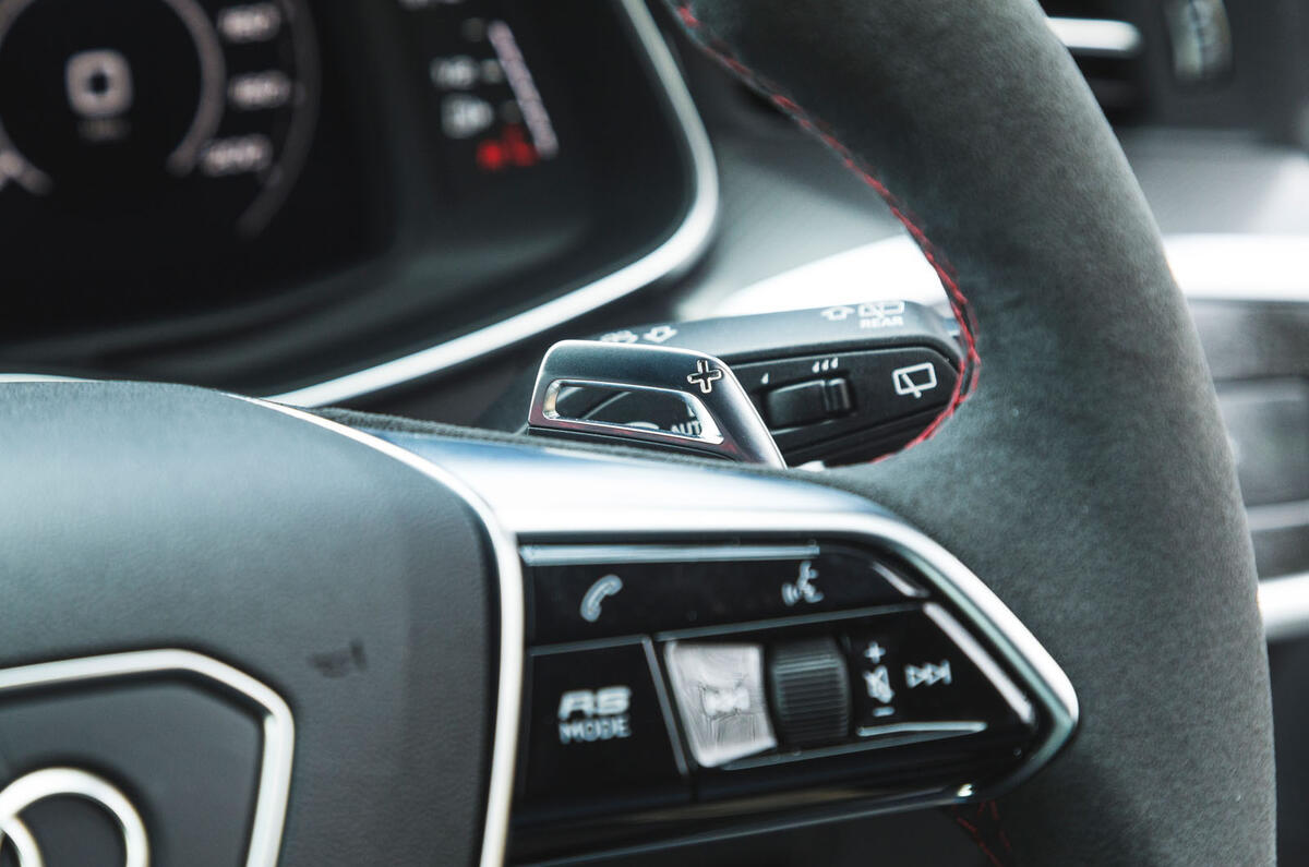 Audi RS6 Avant 2020 road test review - paddle shifters