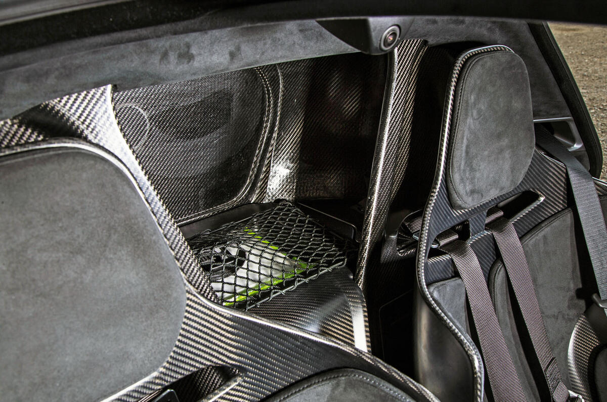 McLaren Senna 2018 road test review - storage