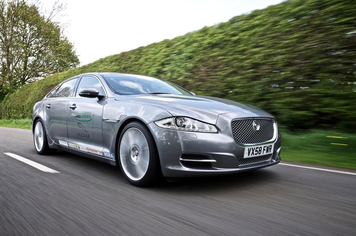 50g/km Jaguar XJ driven 