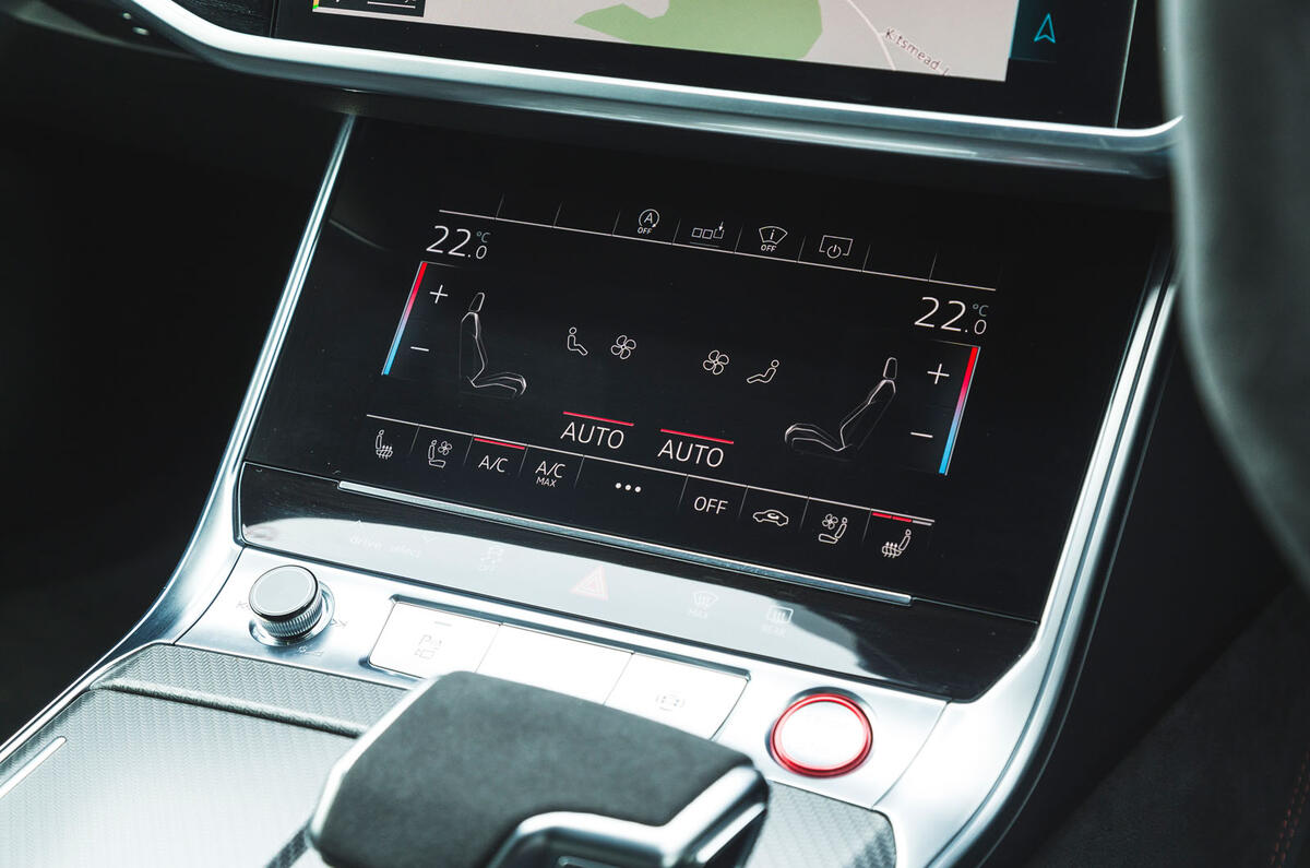 Audi RS6 Avant 2020 road test review - climate controls