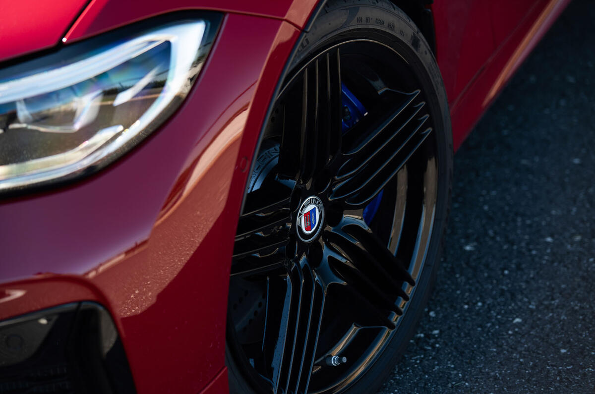 Alpina B3 2020 road test review - alloy wheels