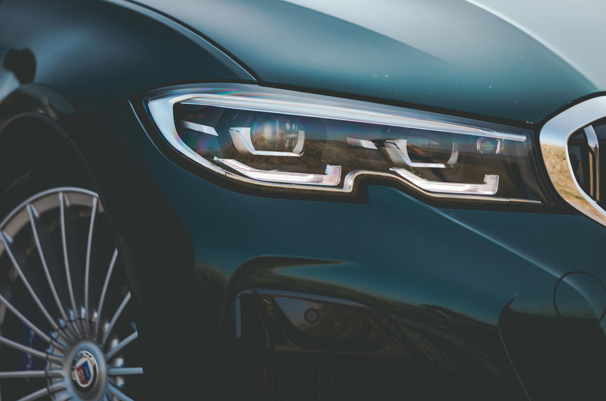 Alpina B3 Touring 2020 road test review - headlights