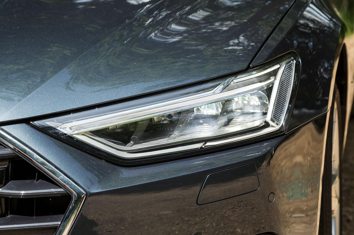 Audi A7 Sportback 2018 road test review headlights