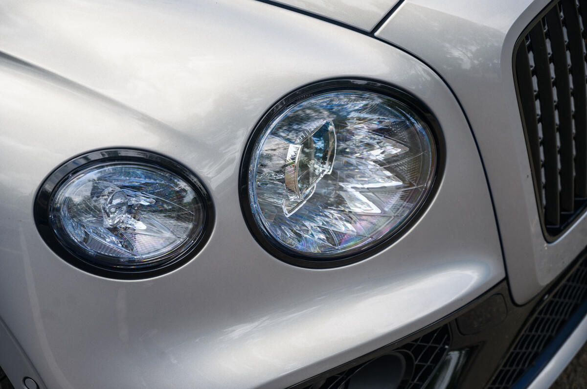 Bentley Flying Spur 2020 road test review - headlights