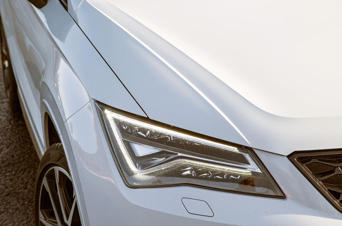 Cupra Ateca 2019 road test review - headlights