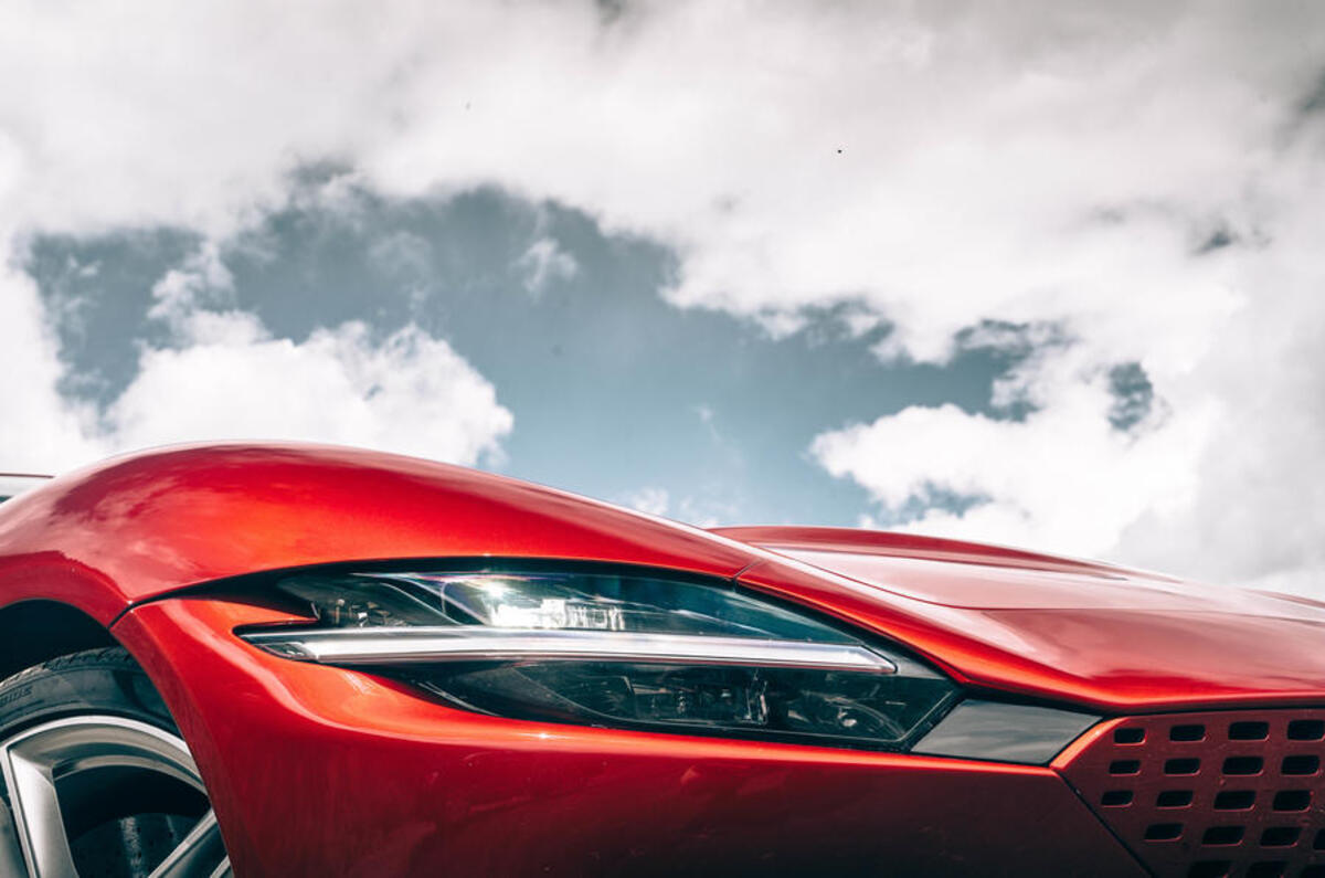 Ferrari Roma 2020 road test review - headlights