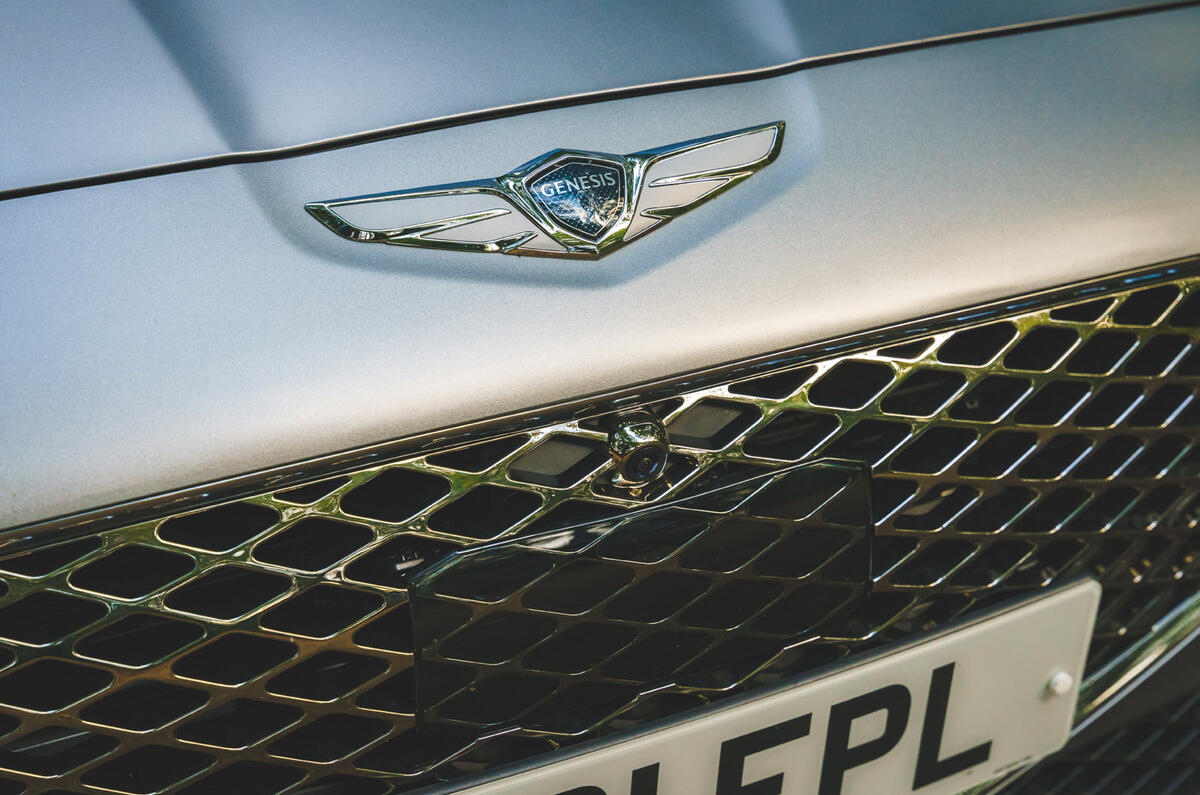 4 Genesis G70 2021 road test review nose badge