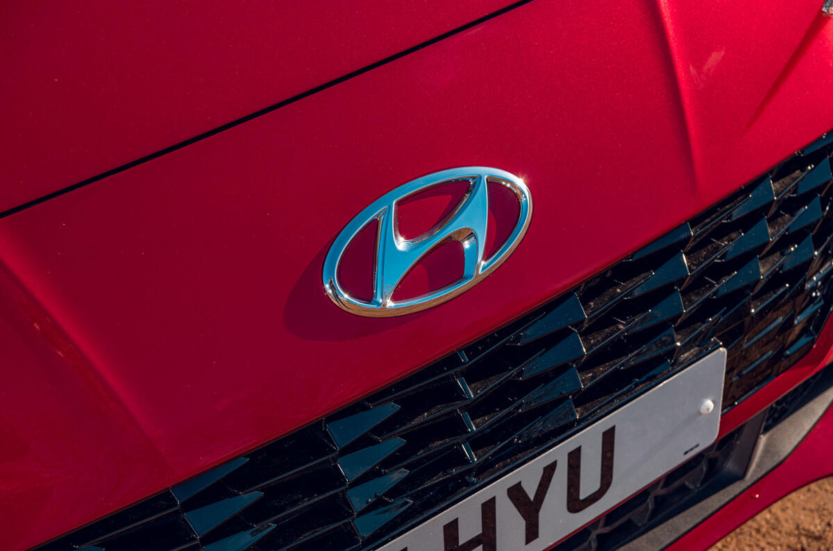 Hyundai i10 2020 road test review - nose badge