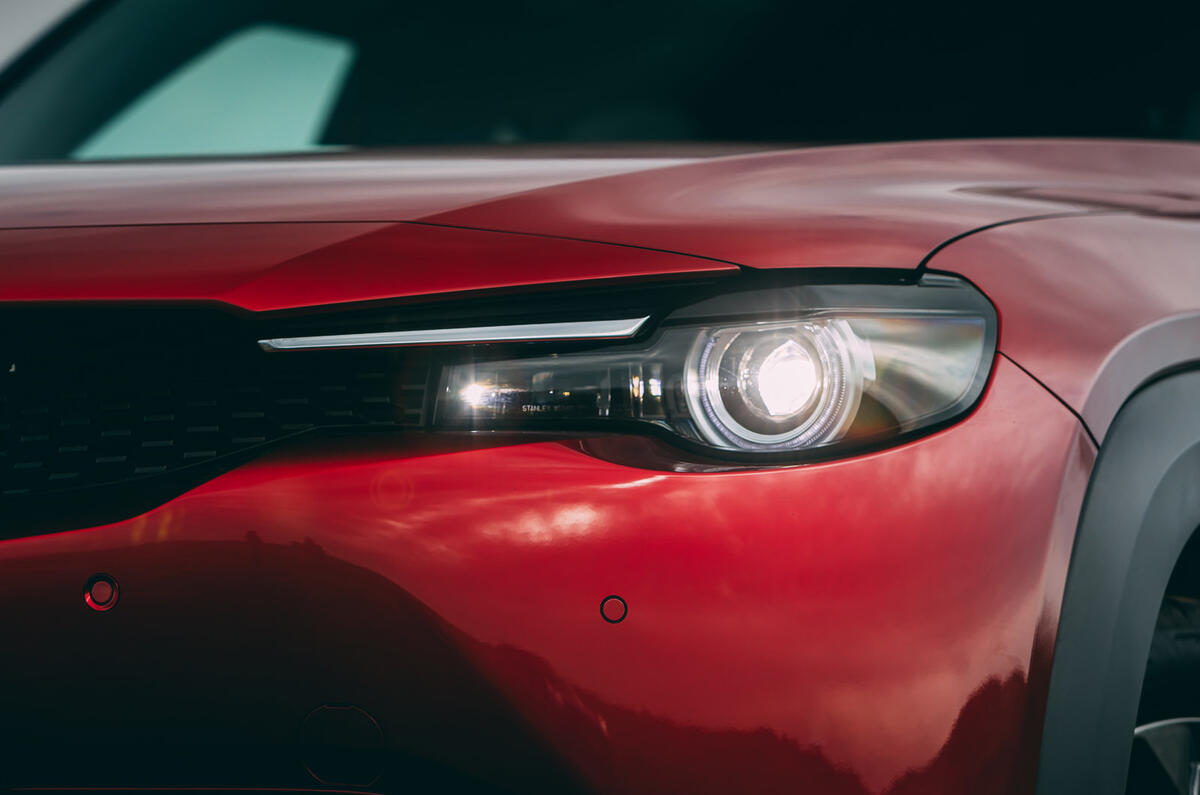 4 Mazda MX 30 2021 road test review headlights
