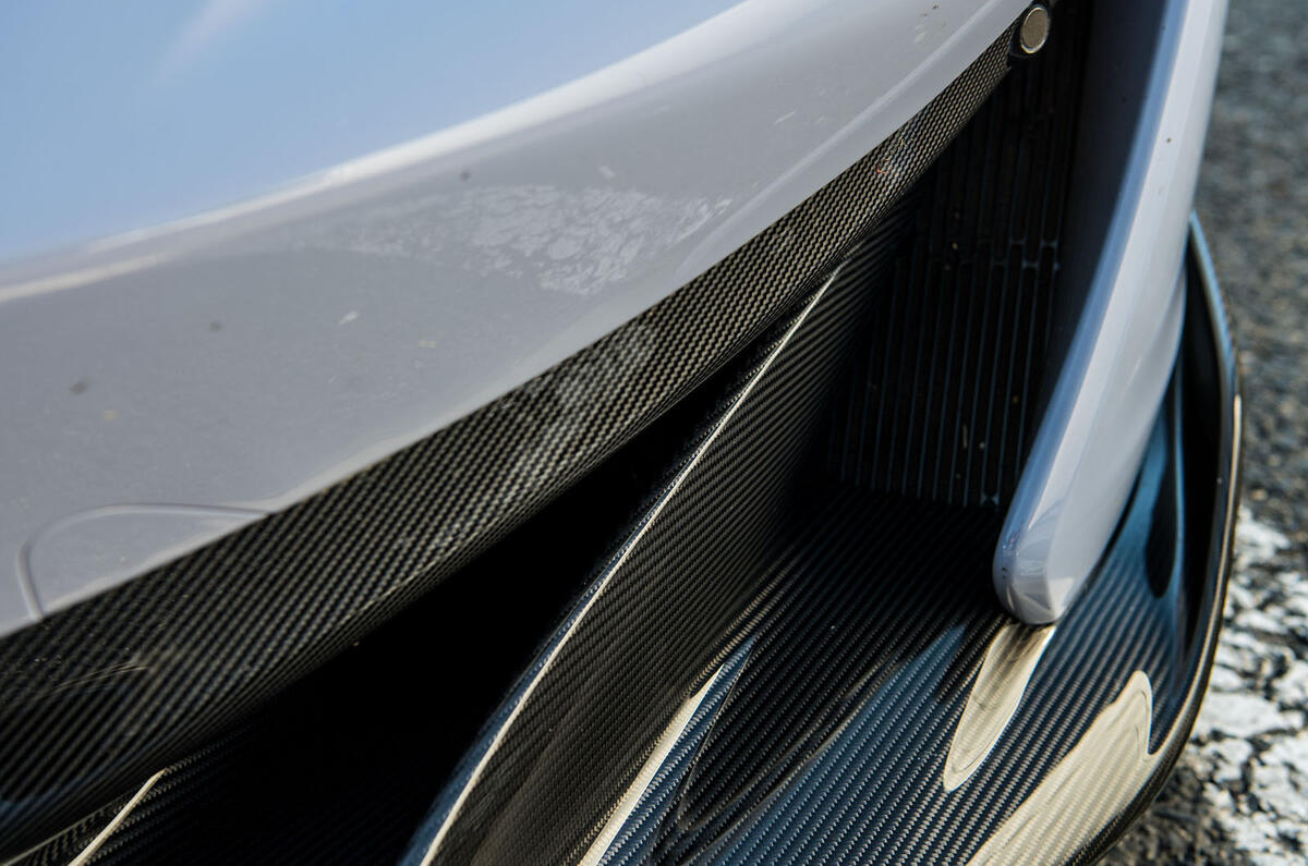 McLaren 600LT 2018 review - front carbon fibre