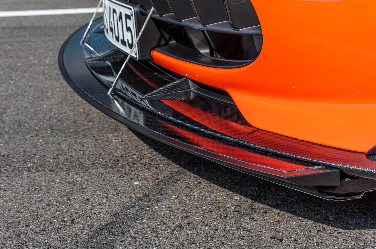 Mercedes-AMG GT Black Series road test review - front splitter
