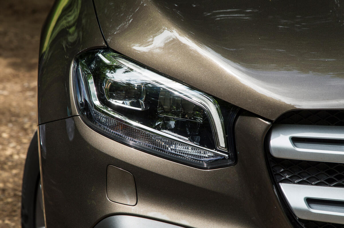 Mercedes-Benz X-Class road test review headlights