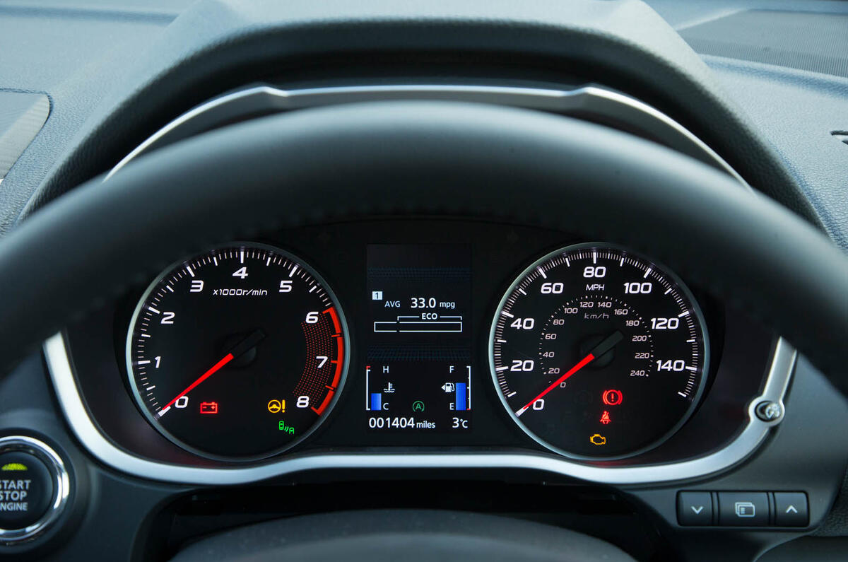 Mitsibushi Eclipse Cross 2018 review instrument cluster