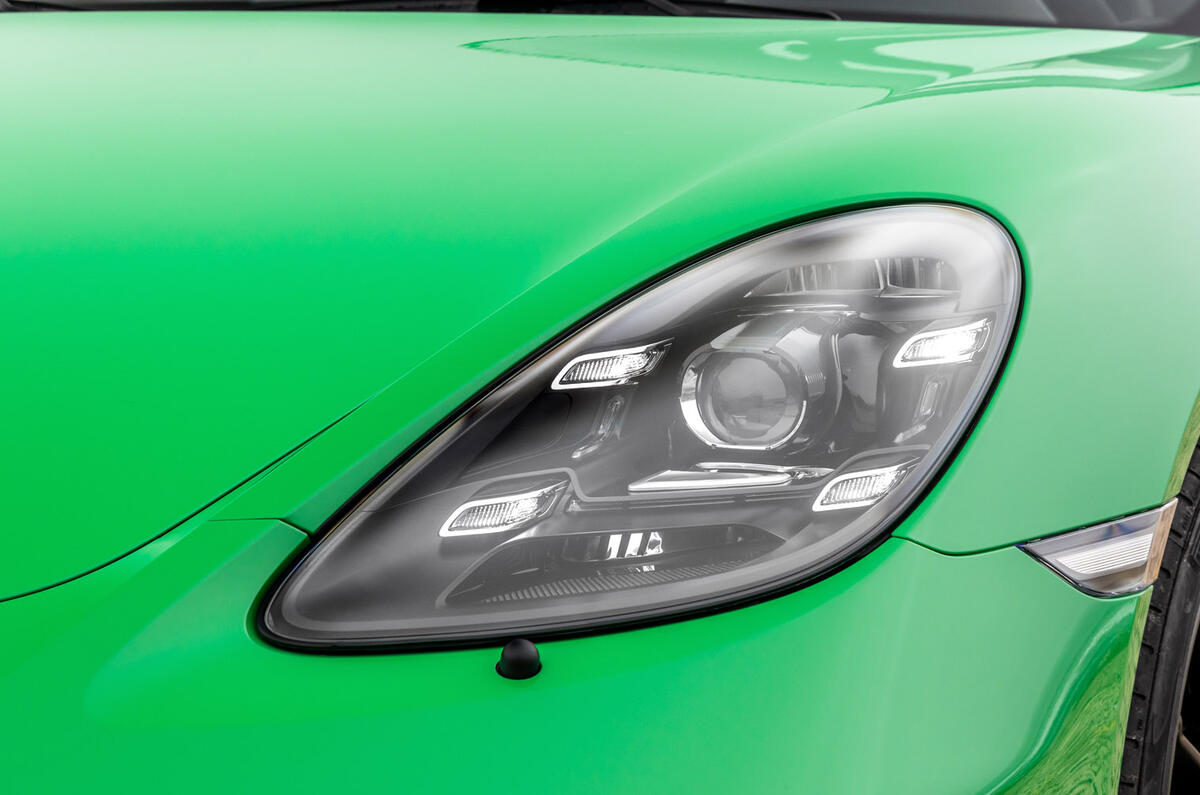 Porsche 718 Boxster GTS 4.0 2020 road test review - headlights