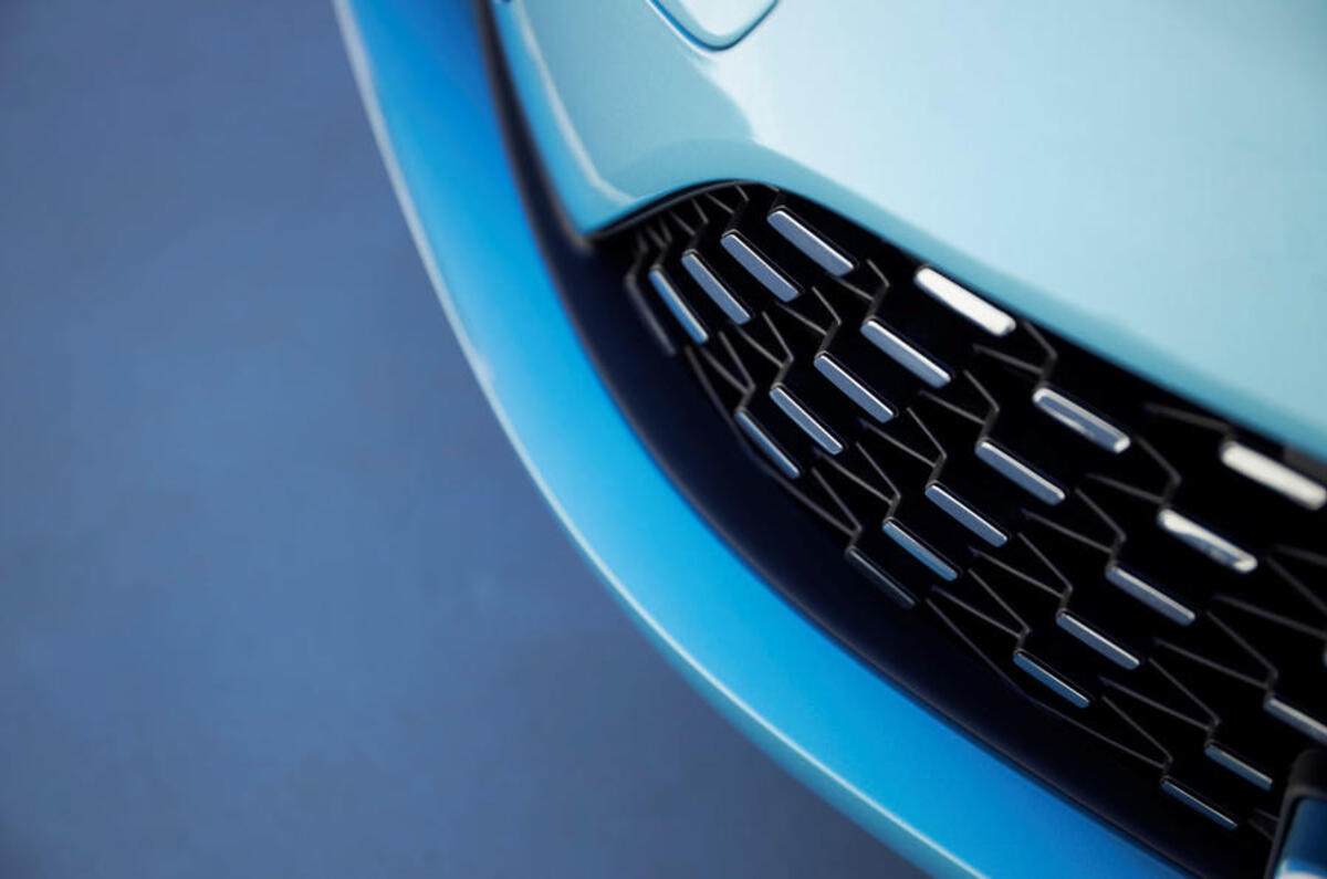 Renault Zoe 2020 road test review - front grille