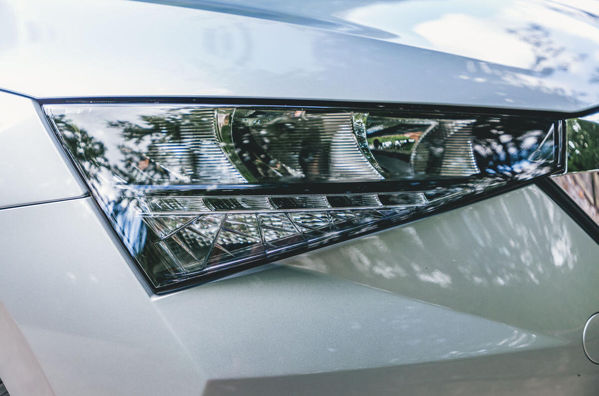 Skoda Scala 2019 road test review - headlights
