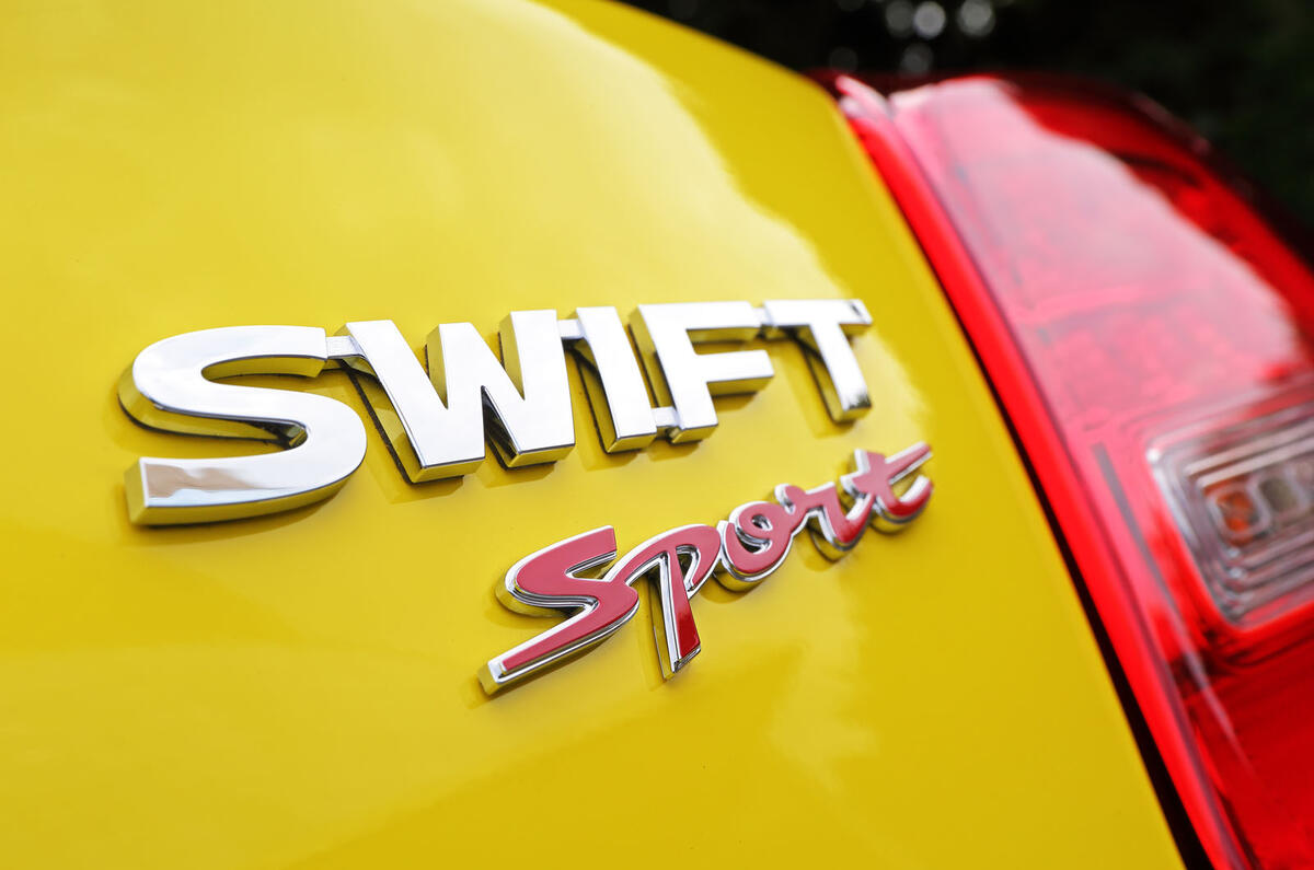 Suzuji Swift Sport Japan-spec review badging