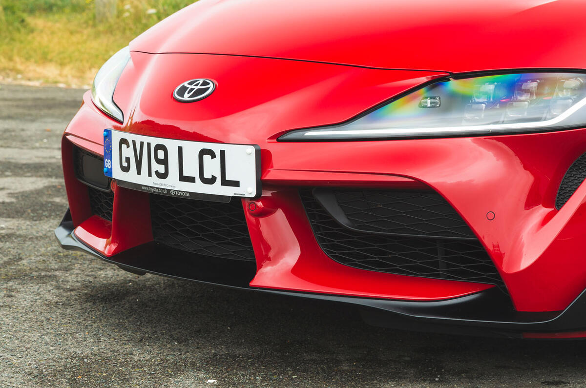 Toyota GR Supra 2019 road test review - front bumper
