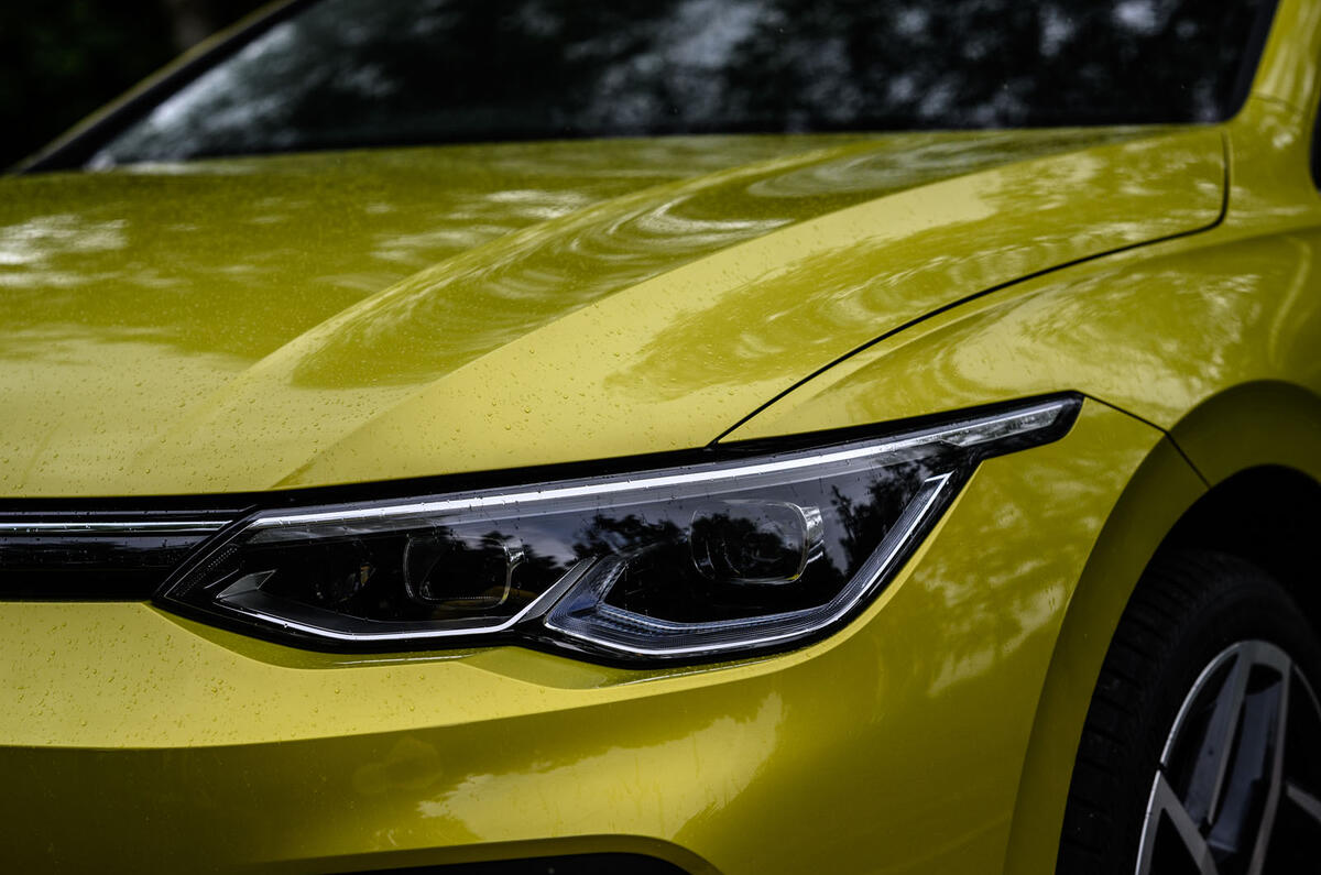 Volkswagen Golf 2020 road test review - headlights