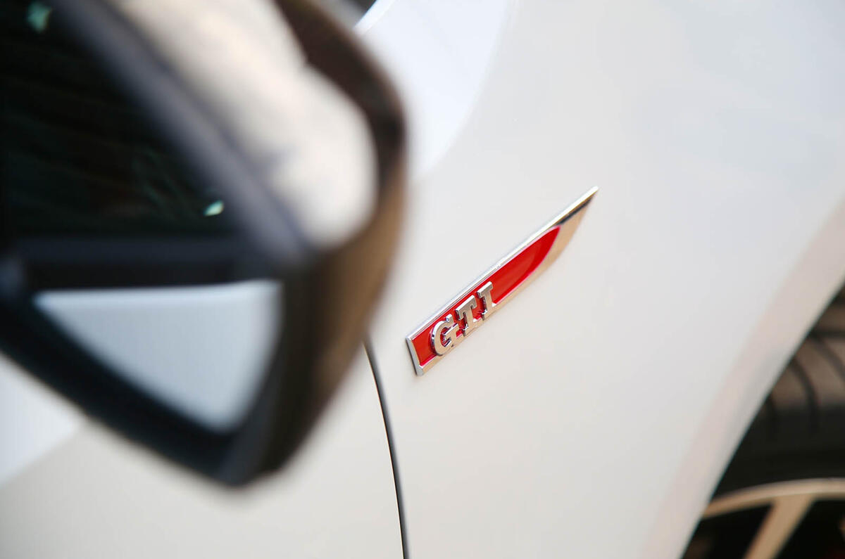 Volkswagen Up GTI 2018 review front wing badge