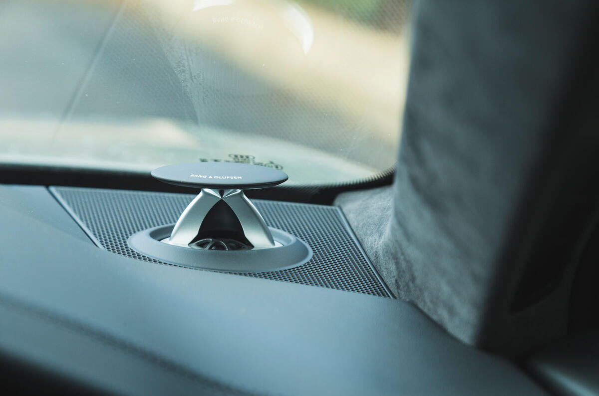 Audi RS6 Avant 2020 road test review - dashboard speakers