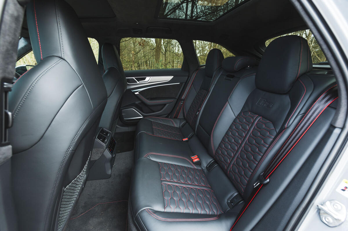 Audi RS6 Avant 2020 road test review - rear seats