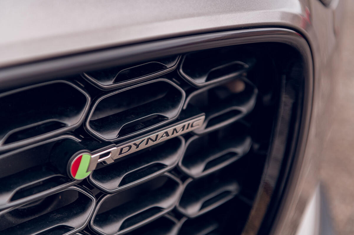 Jaguar F-Type 2020 road test review - grille badge