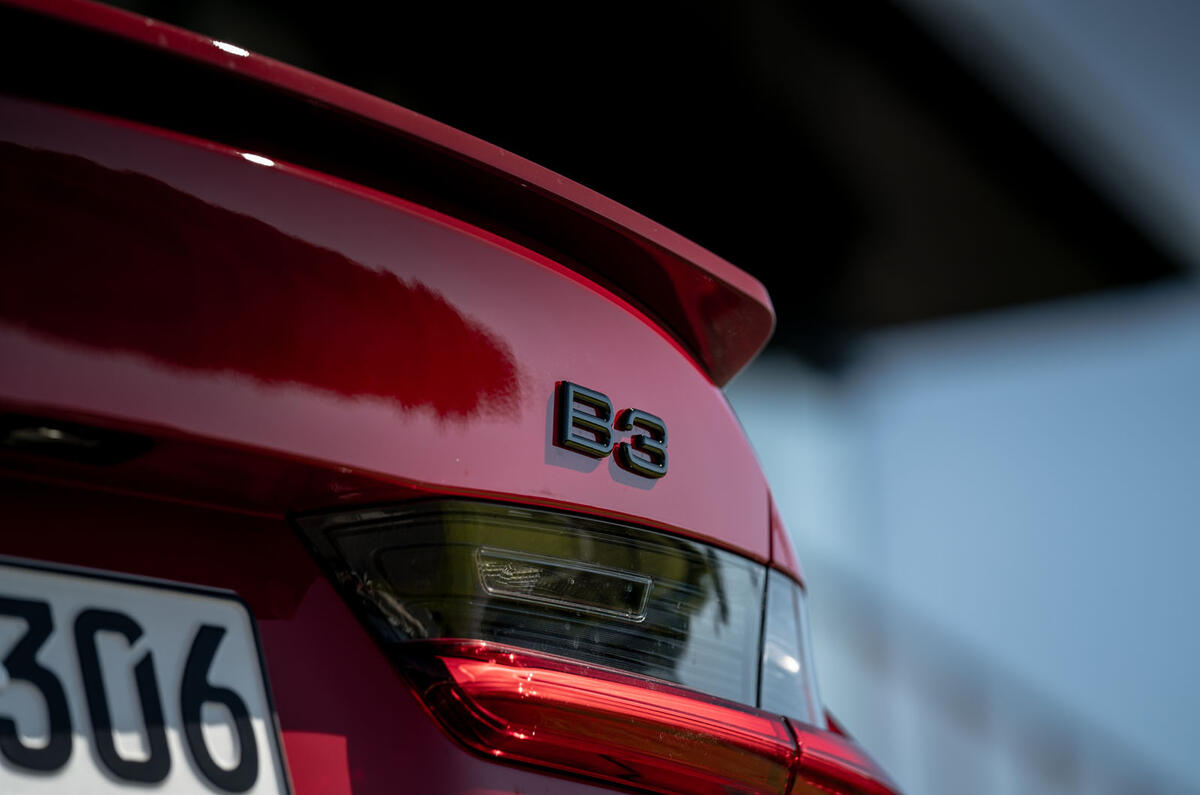 Alpina B3 2020 road test review - rear badge