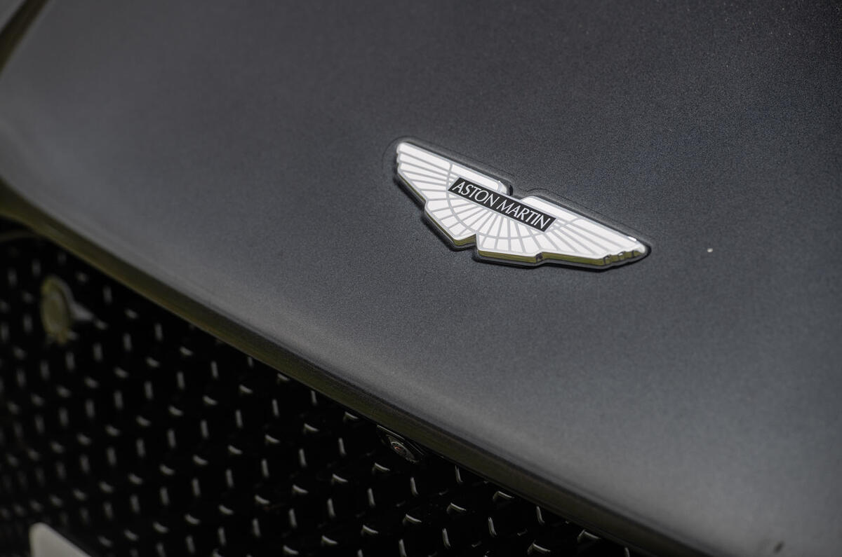 Aston Martin DBS Superleggera 2018 road test review - bonnet badge