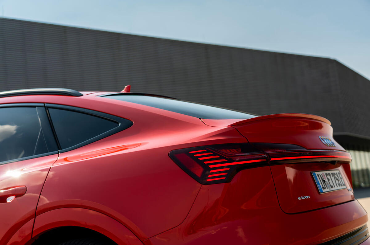 Audi E-tron Sportback 2020 road test review - sloping roof
