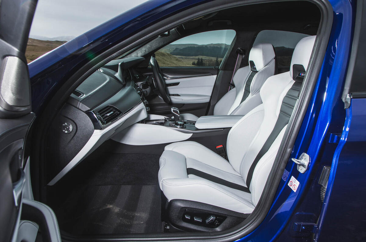 BMW M5 2018 review cabin