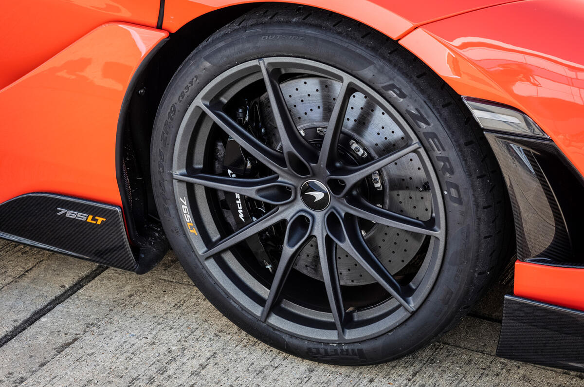 McLaren 765LT 2020 road test review - alloy wheels