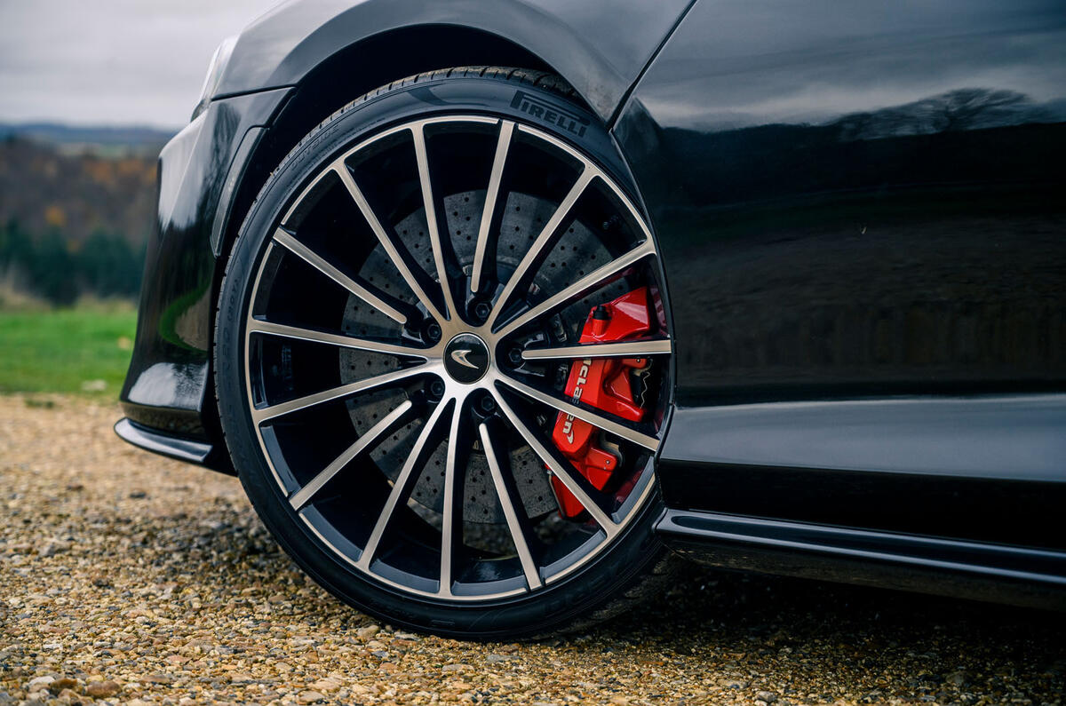 5 McLaren GT 2021 road test review alloy wheels