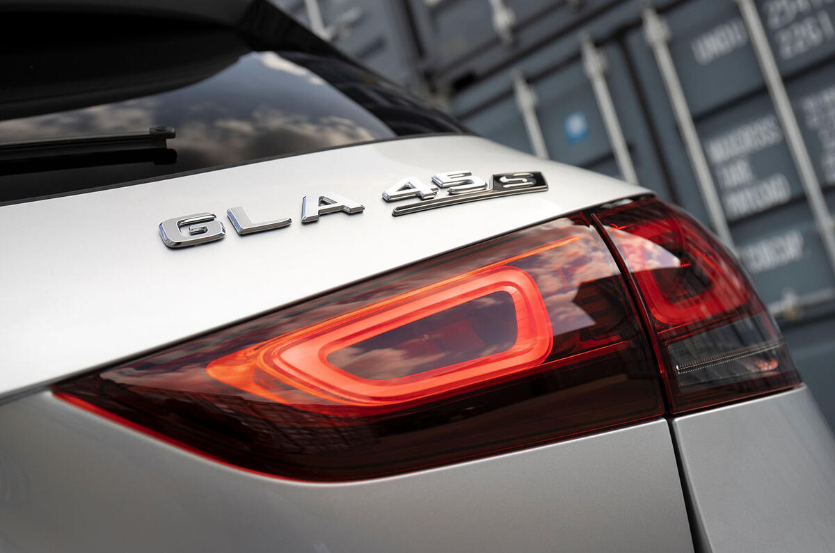Mercedes-AMG GLA 45 S Plus 2020 road test review - rear lights