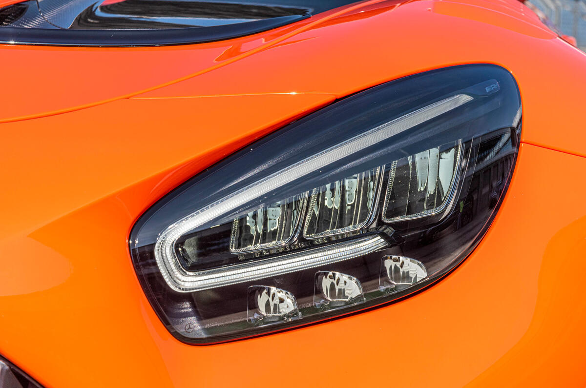 Mercedes-AMG GT Black Series road test review - headlights