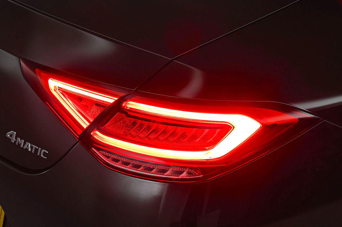Mercedes-Benz CLS 400d 2018 review rear lights