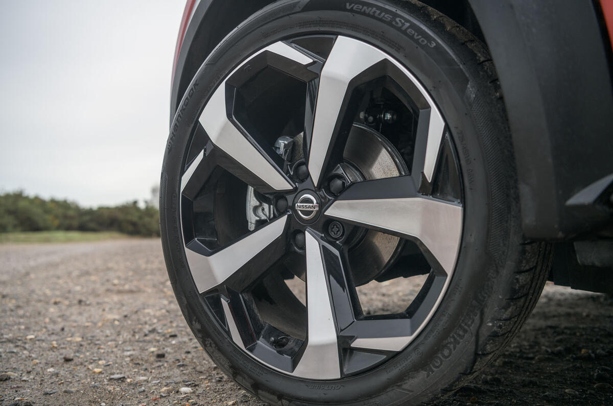 Nissan Juke 2020 road test review - alloy wheels