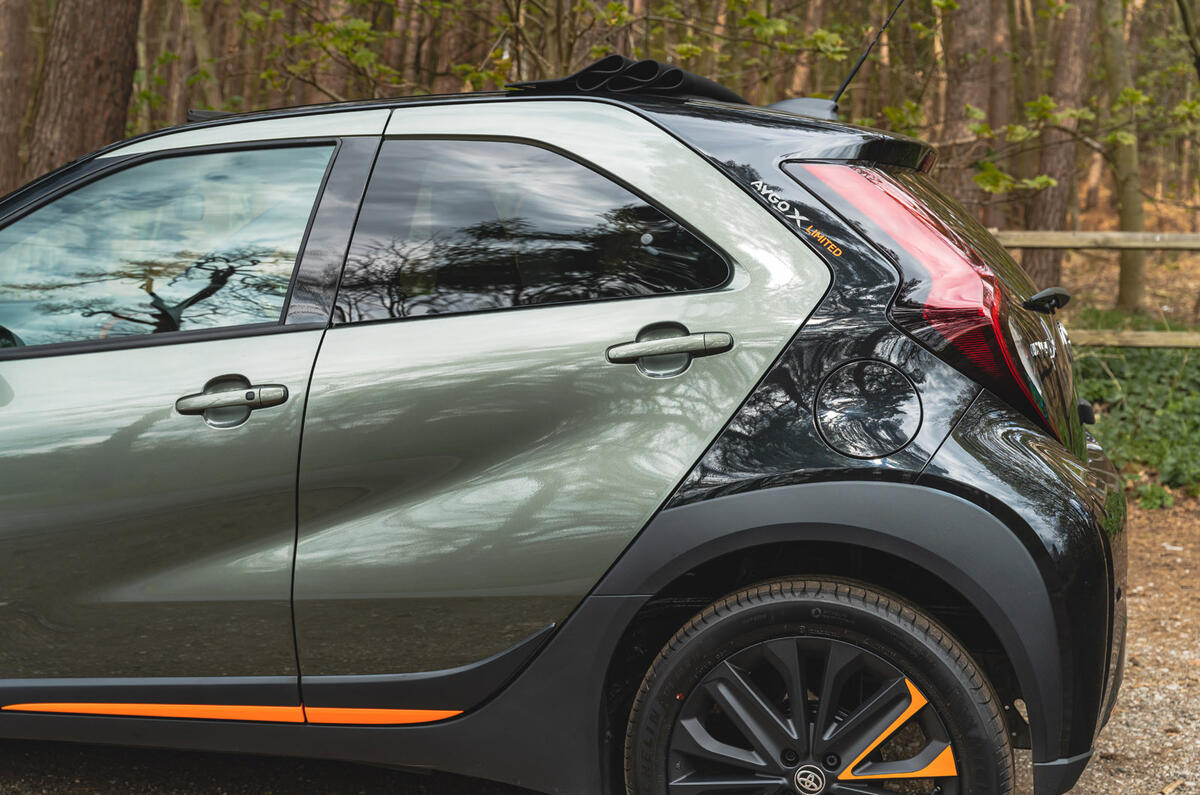 5 Toyota Aygo X RT 2022 rear 3 4