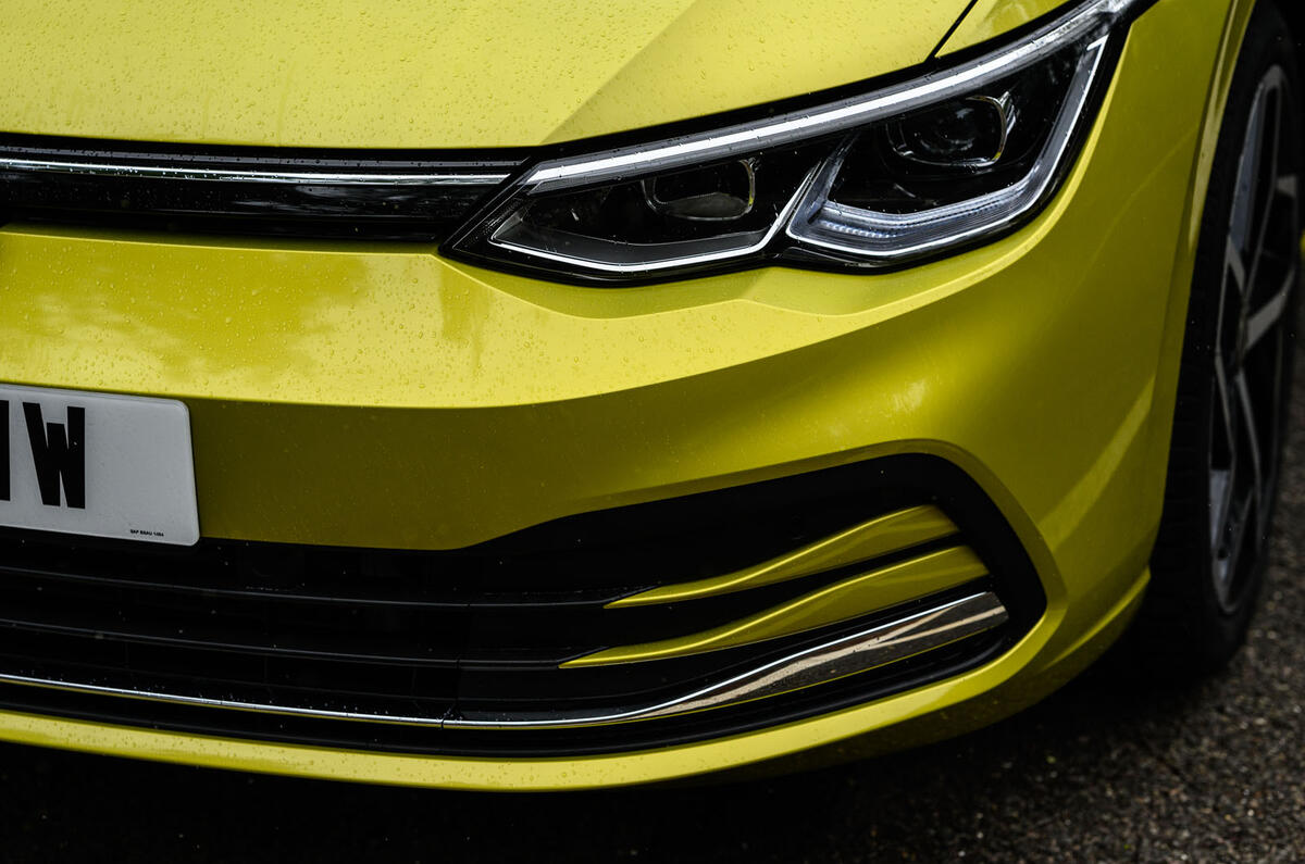 Volkswagen Golf 2020 road test review - front bumper