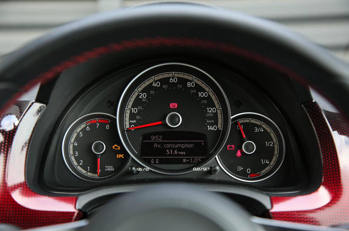 Volkswagen Up GTI 2018 review instrument cluster