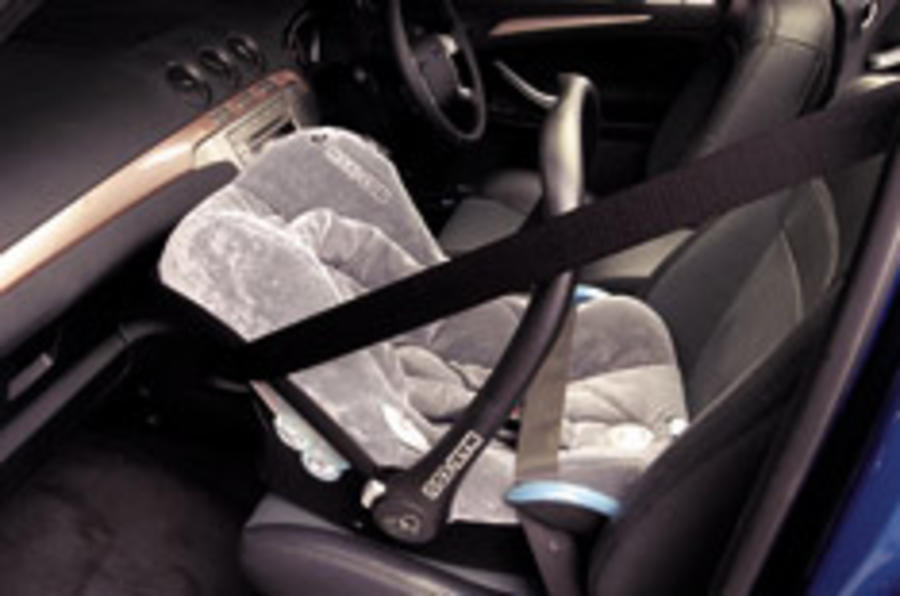 Child seat warning issued