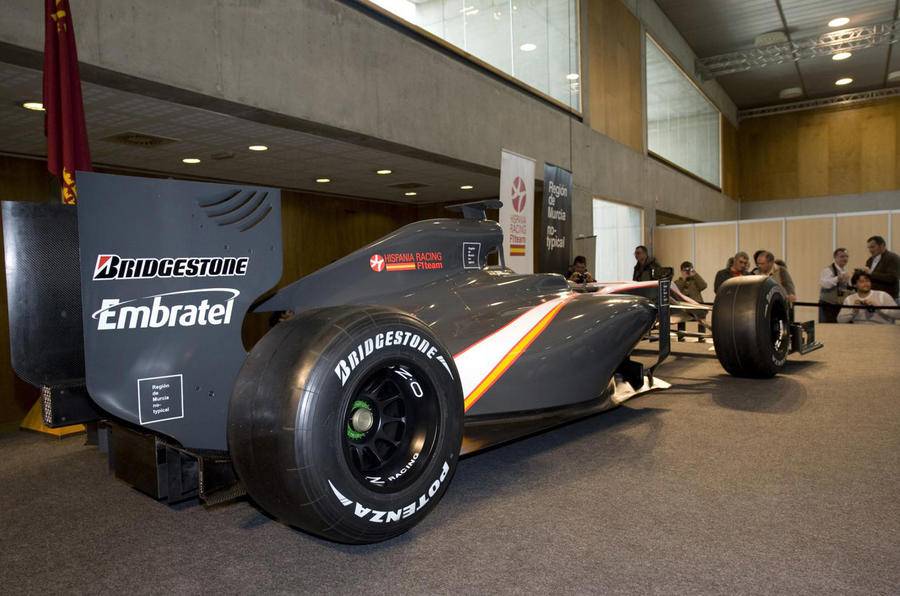 HRT finally reveals its F1 car