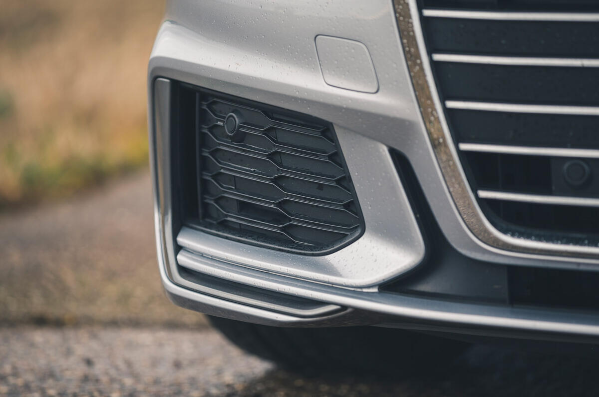 6 Audi A6 TFSIe 2022 road test review front bumper