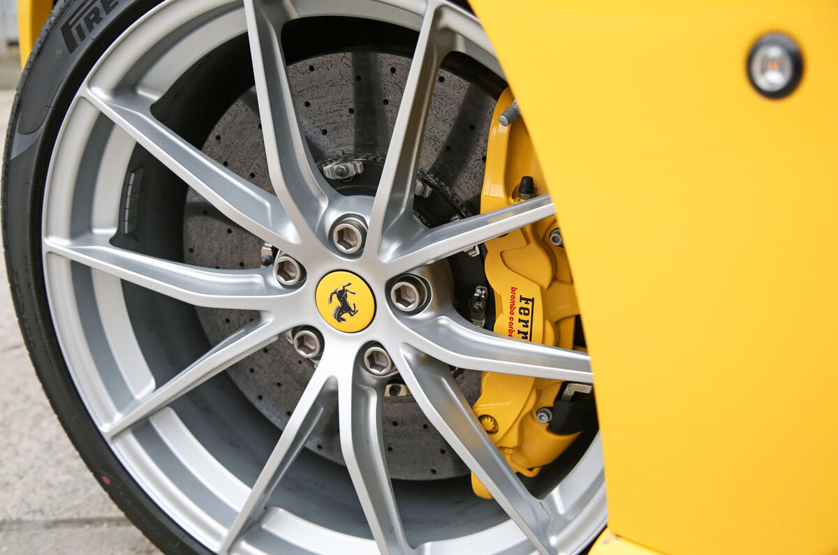Ferrari 812 Superfast 2018 road test review brake calipers