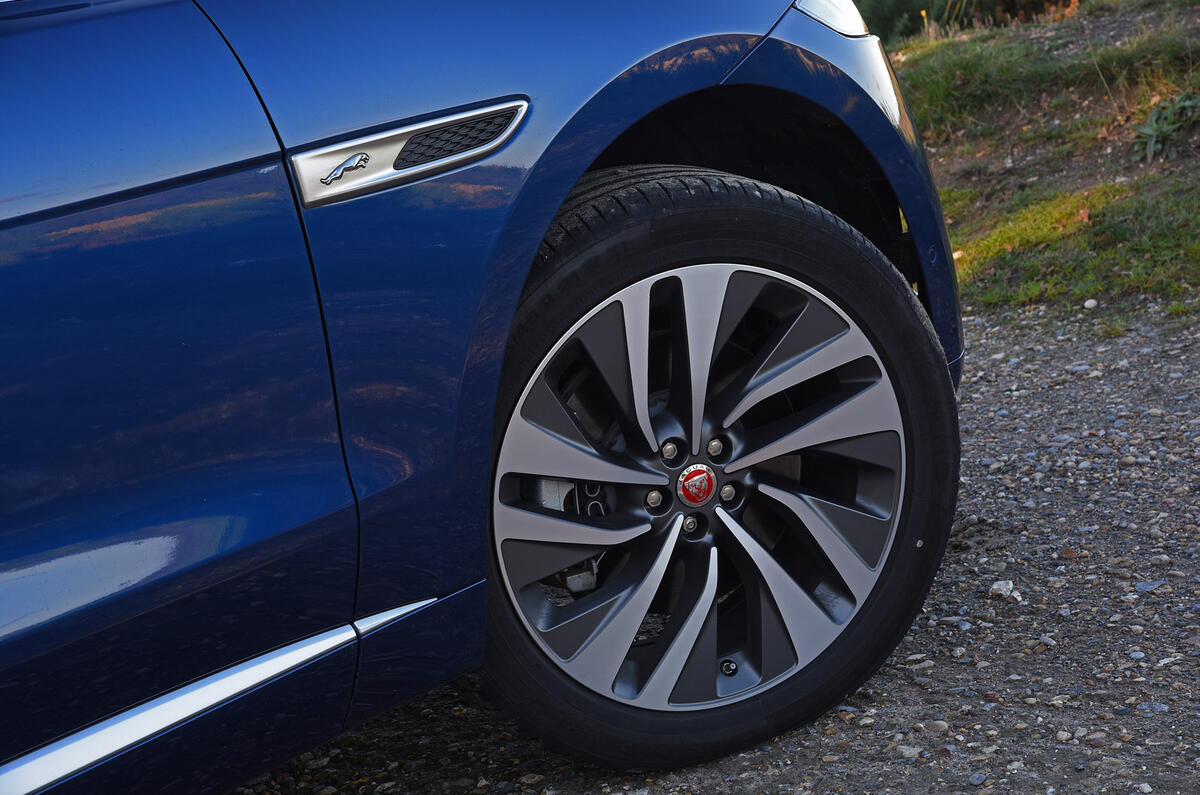 6 Jaguar F Pace P400e 2021 road test review alloy wheels