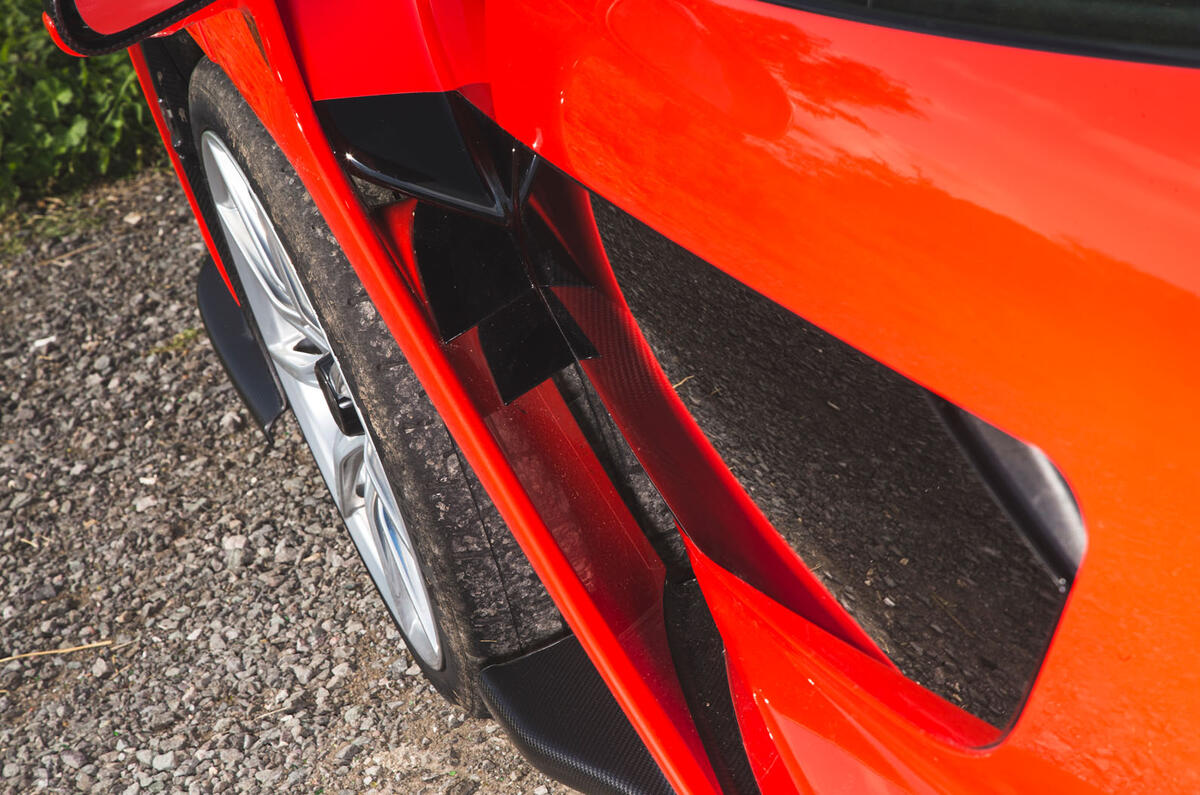 McLaren Senna 2018 road test review - wheel arch aero