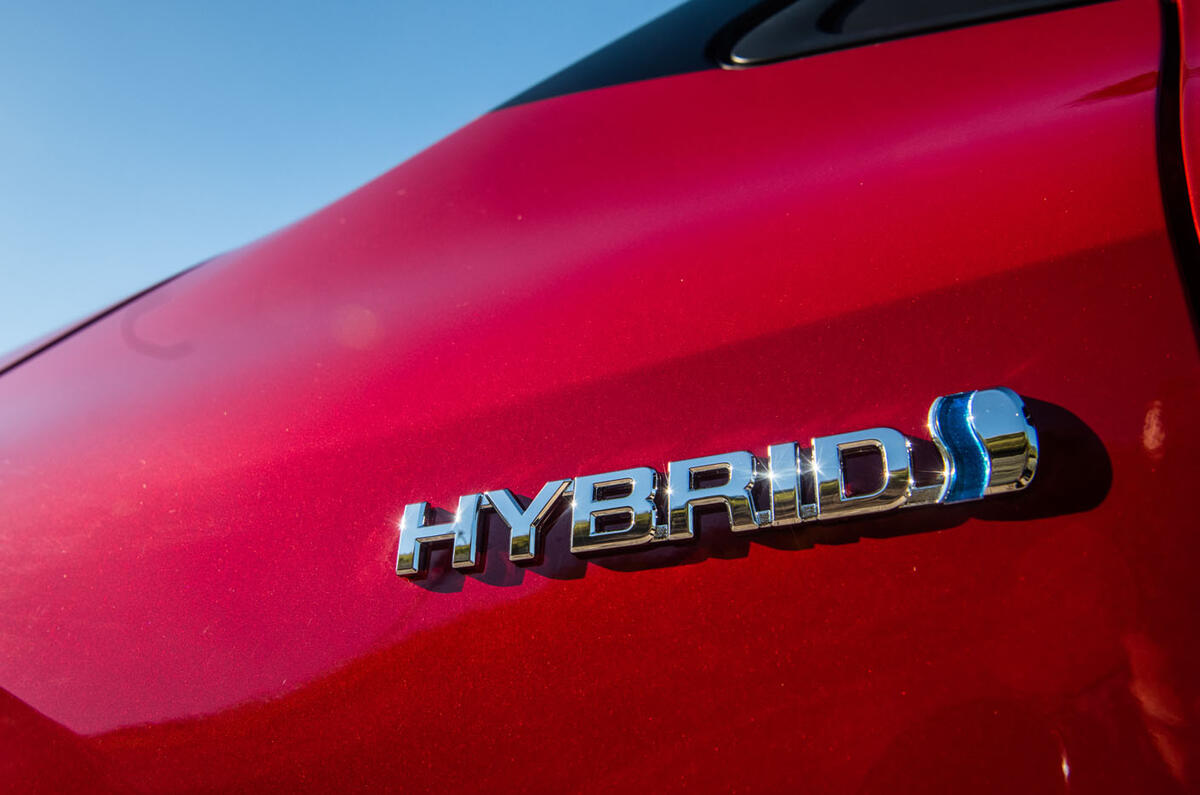 Toyota Corolla hybrid hatchback 2019 road test review - hybrid badge