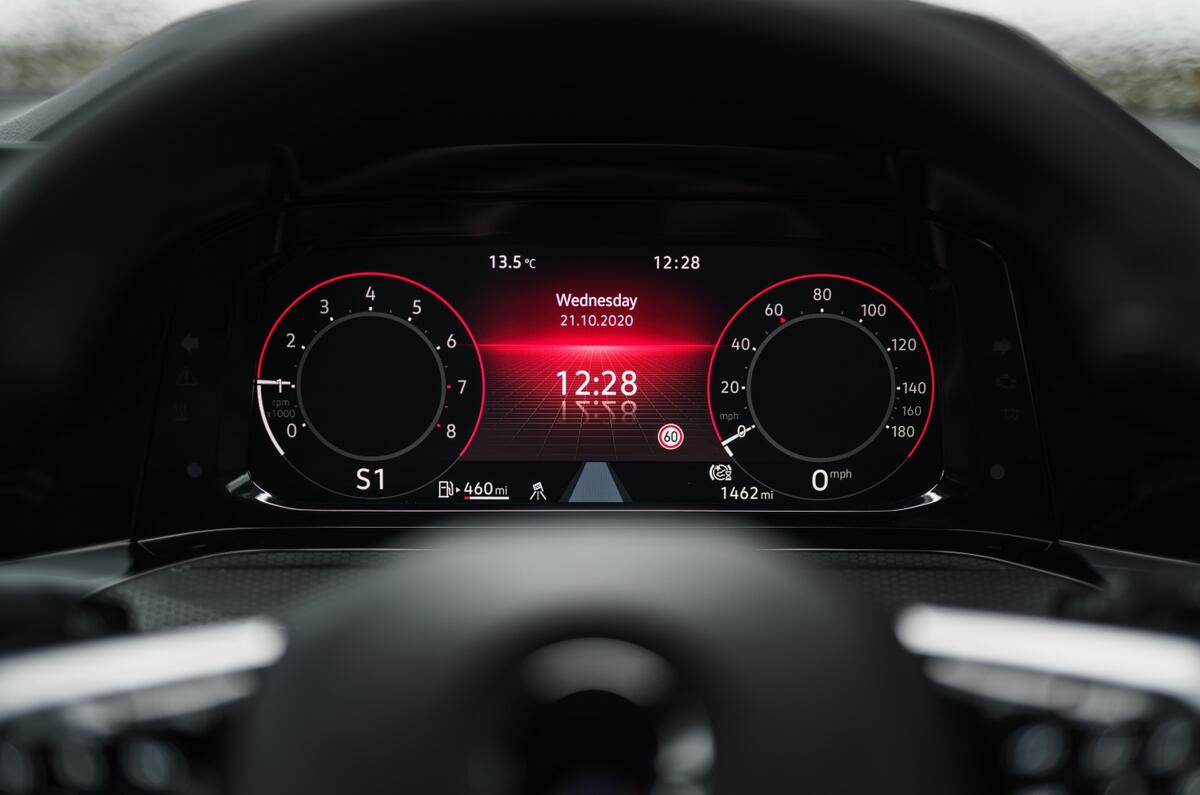 6 Volkswagen Golf GTI 2021 road test review instruments