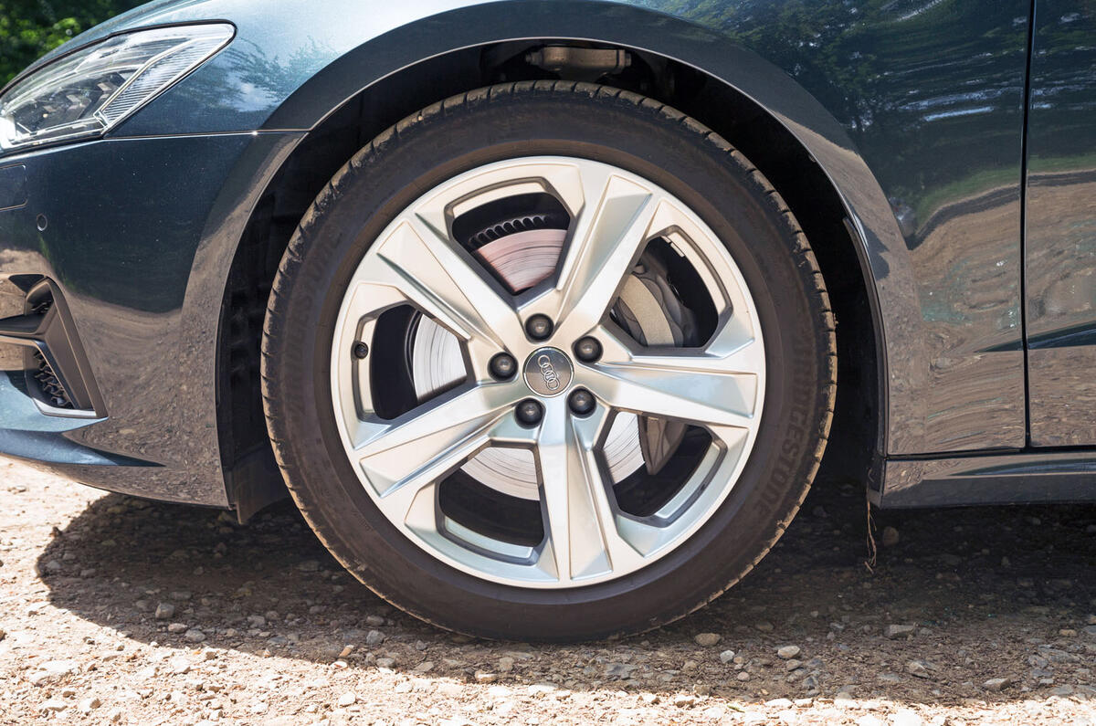 Audi A7 Sportback 2018 road test review alloy wheels