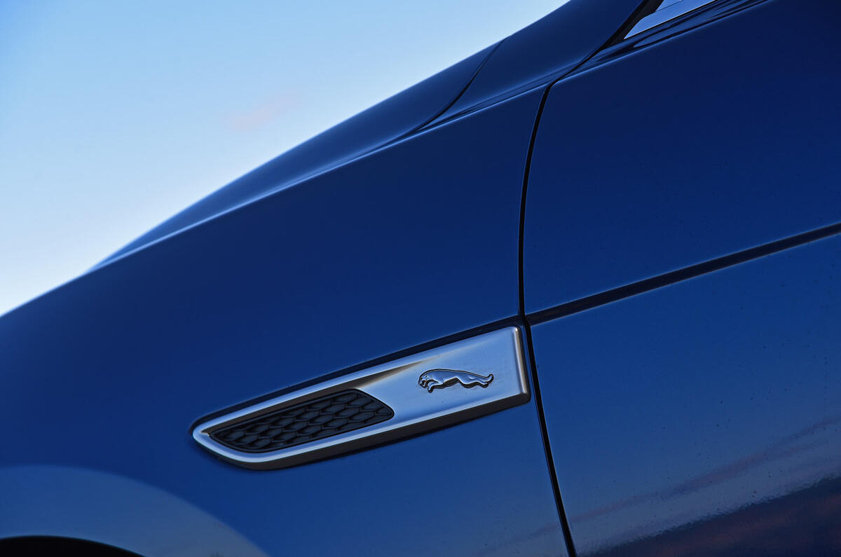 7 Jaguar F Pace P400e 2021 road test review side decals